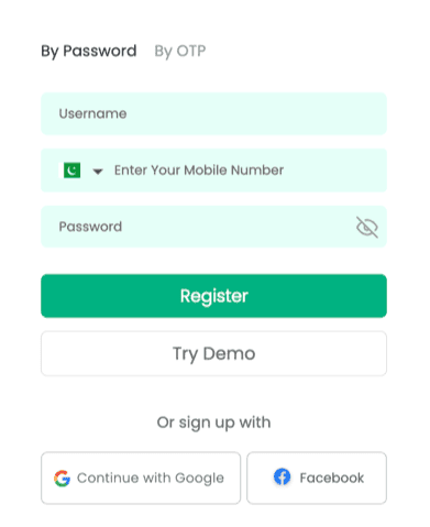 Registration at Betpro casino